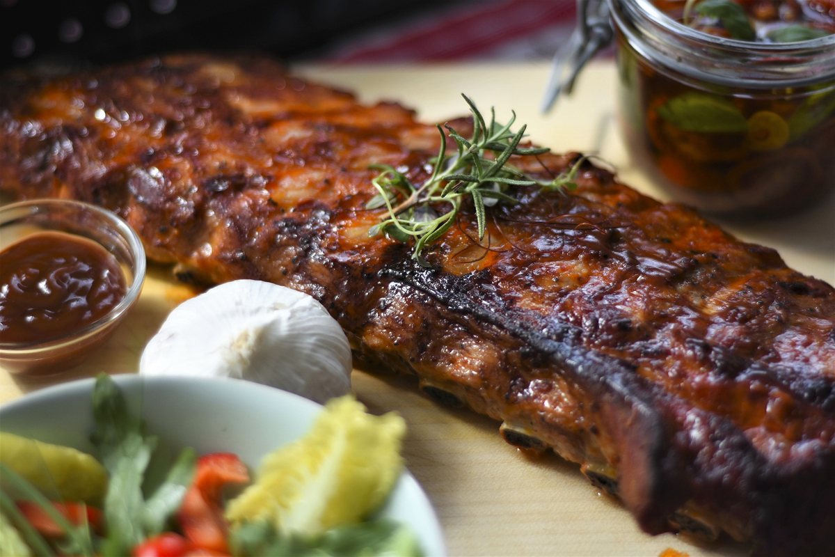 Honey Bourbon Ribs